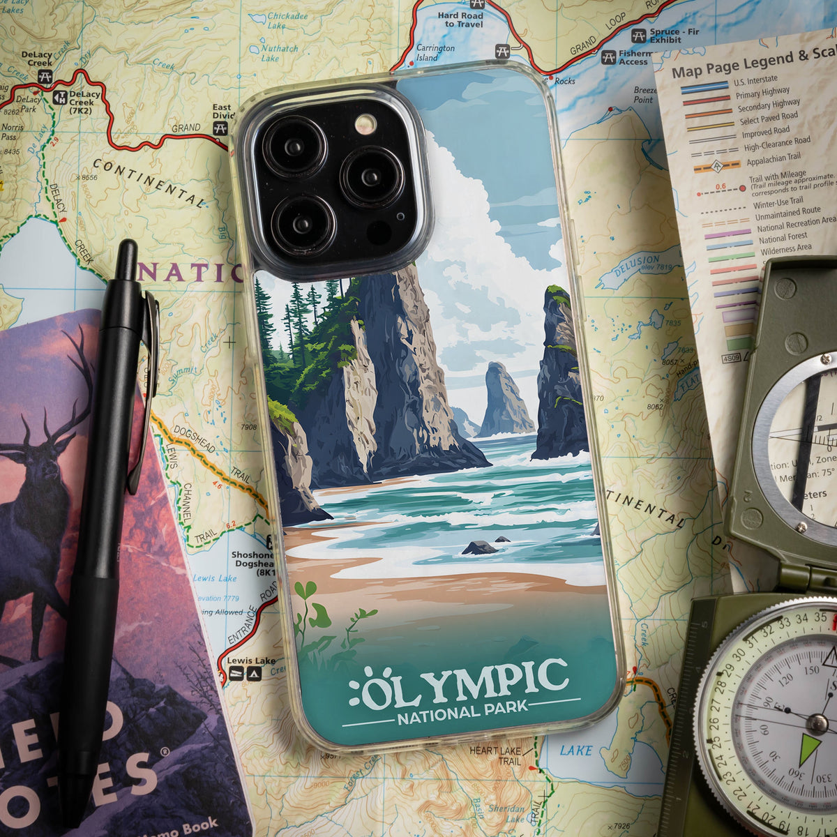 National Parks Olympic HD Apple iPhone 14 Series Mag-Safe Phone Case