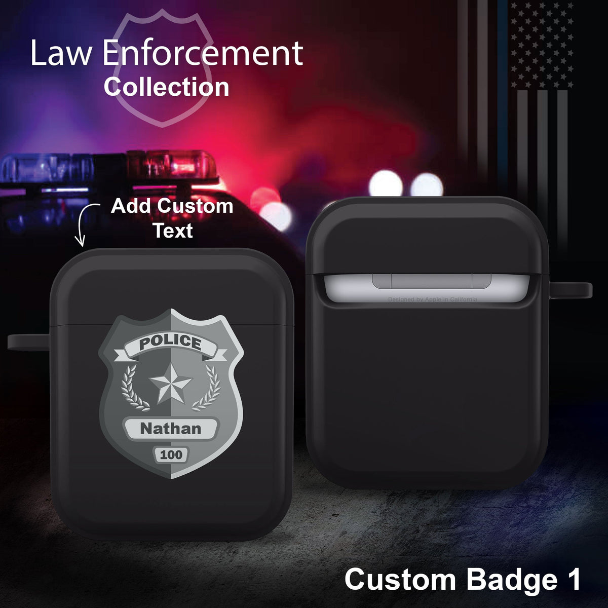 Law Enforcement HDX Apple AirPods Gen 1 & 2 Case Cover