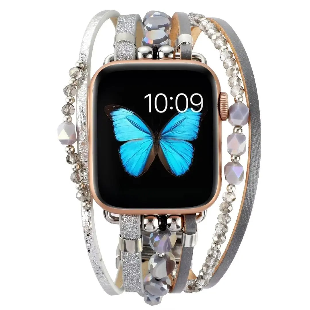 Perlenbesetztes Apple Watch Band