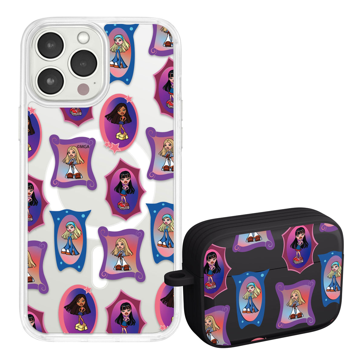 Bratz® Classic HD Apple iPhone 12 Mag-Safe Phone Case and AirPods Pro Combo Package