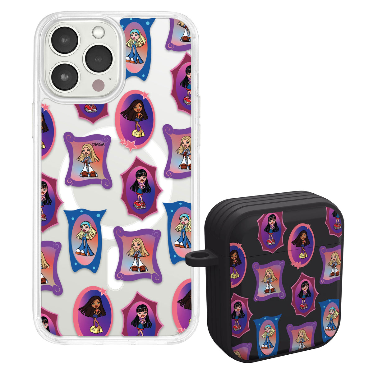 Bratz® Classic HD Apple iPhone 12 Mag-Safe Phone Case and AirPods All Gen 1 & 2 Combo Package