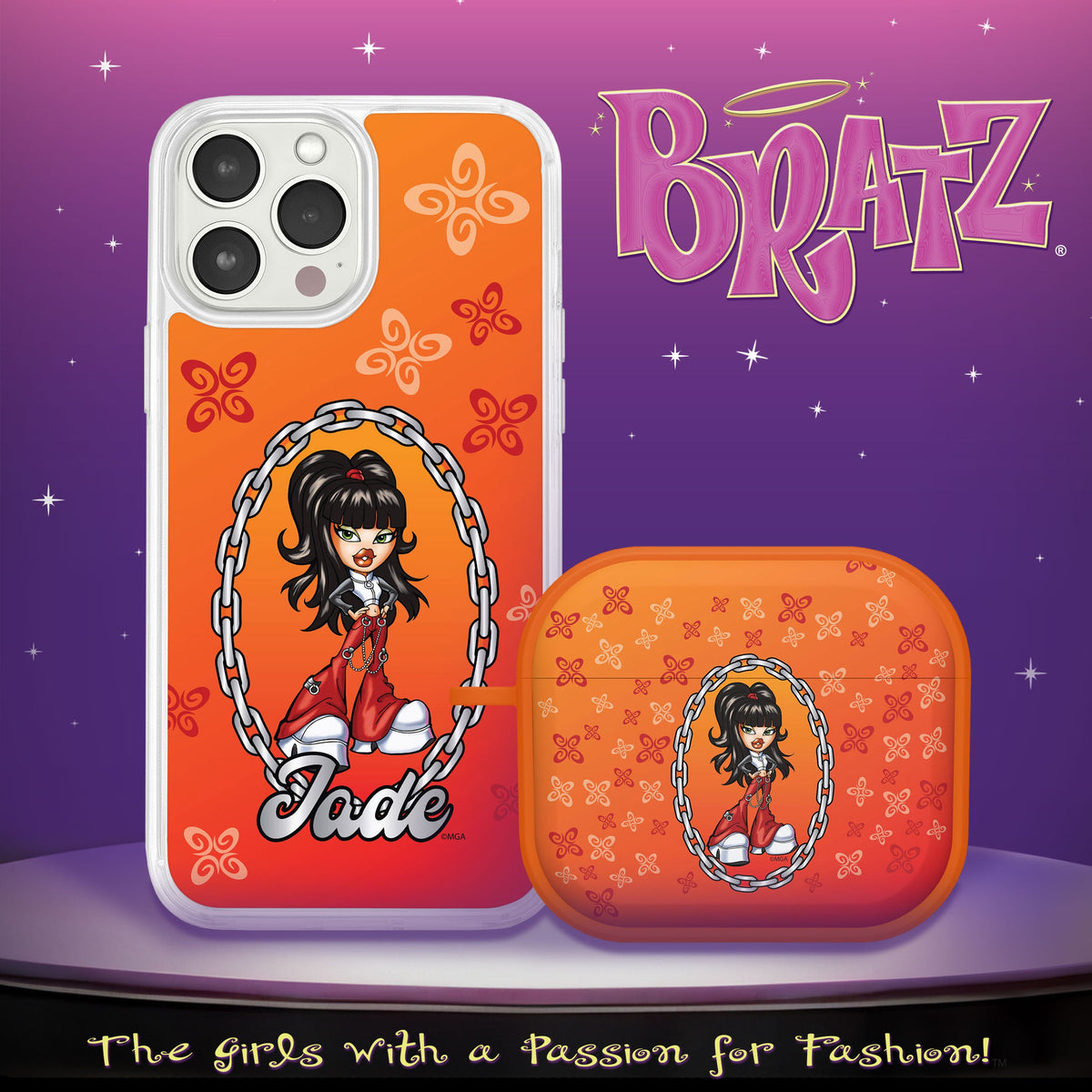 Bratz® Passion For Fashion HD Apple iPhone 13 Mag-Safe Phone Case and AirPods Gen 3 Combo Package