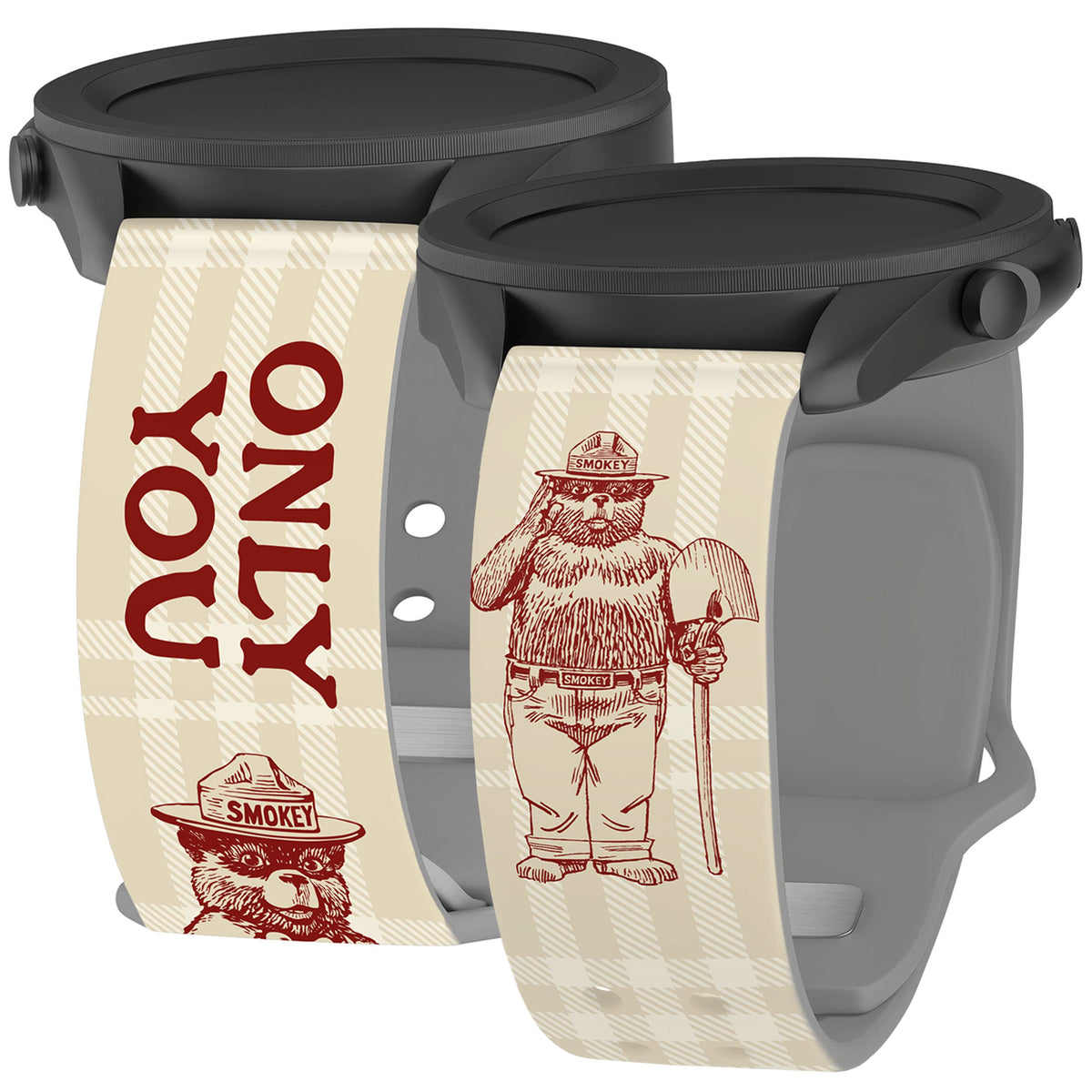 Smokey Bear Classic HD  Watchband for Samsung, Garmin, Fossil, and More