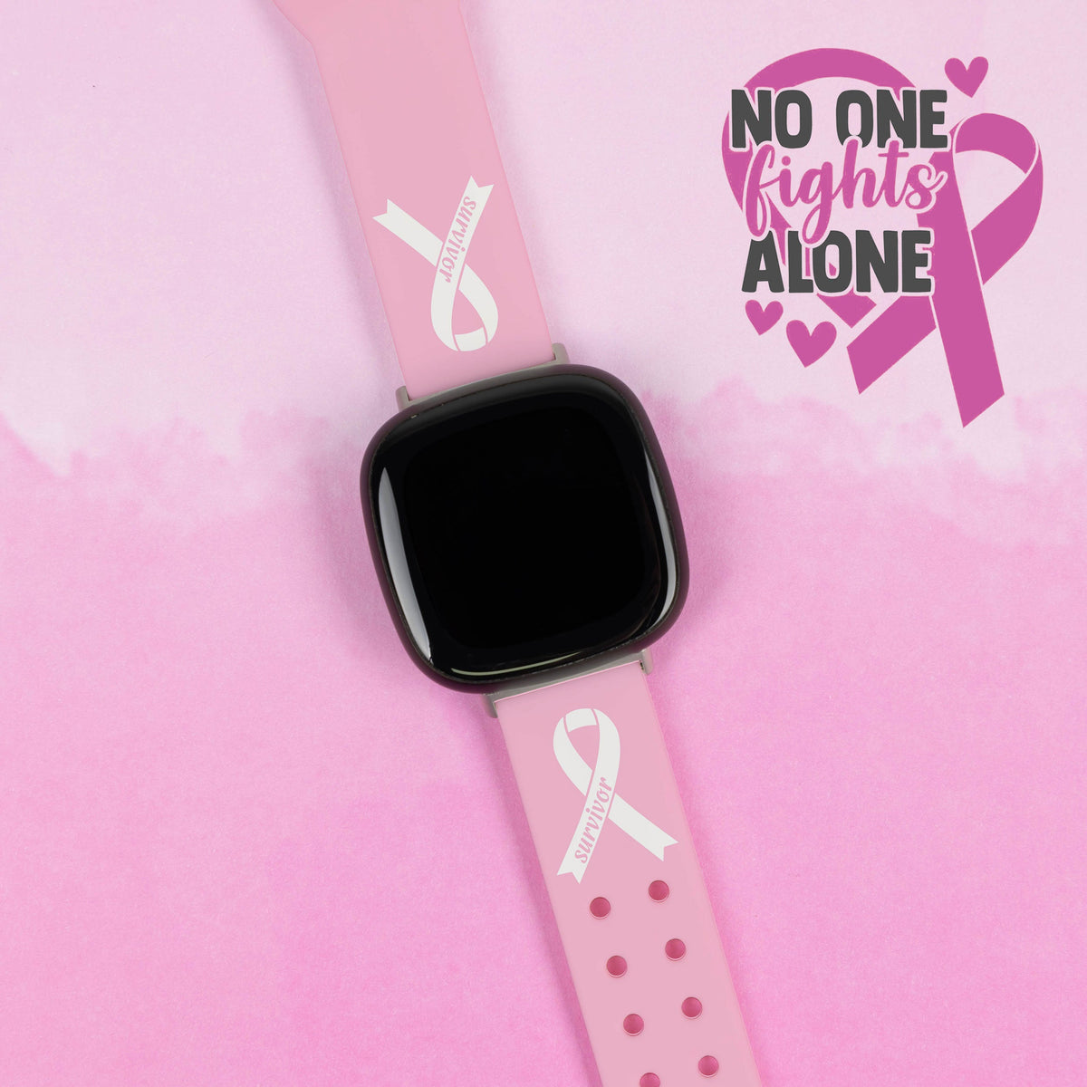 Breast Cancer Awareness HD Fitbit Versa 3 & Sense 1 Watch Band