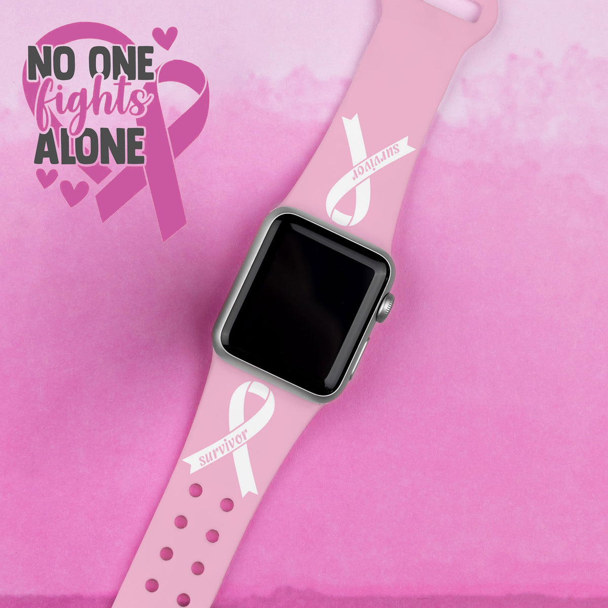 Breast Cancer Awareness HD Apple Watch Band