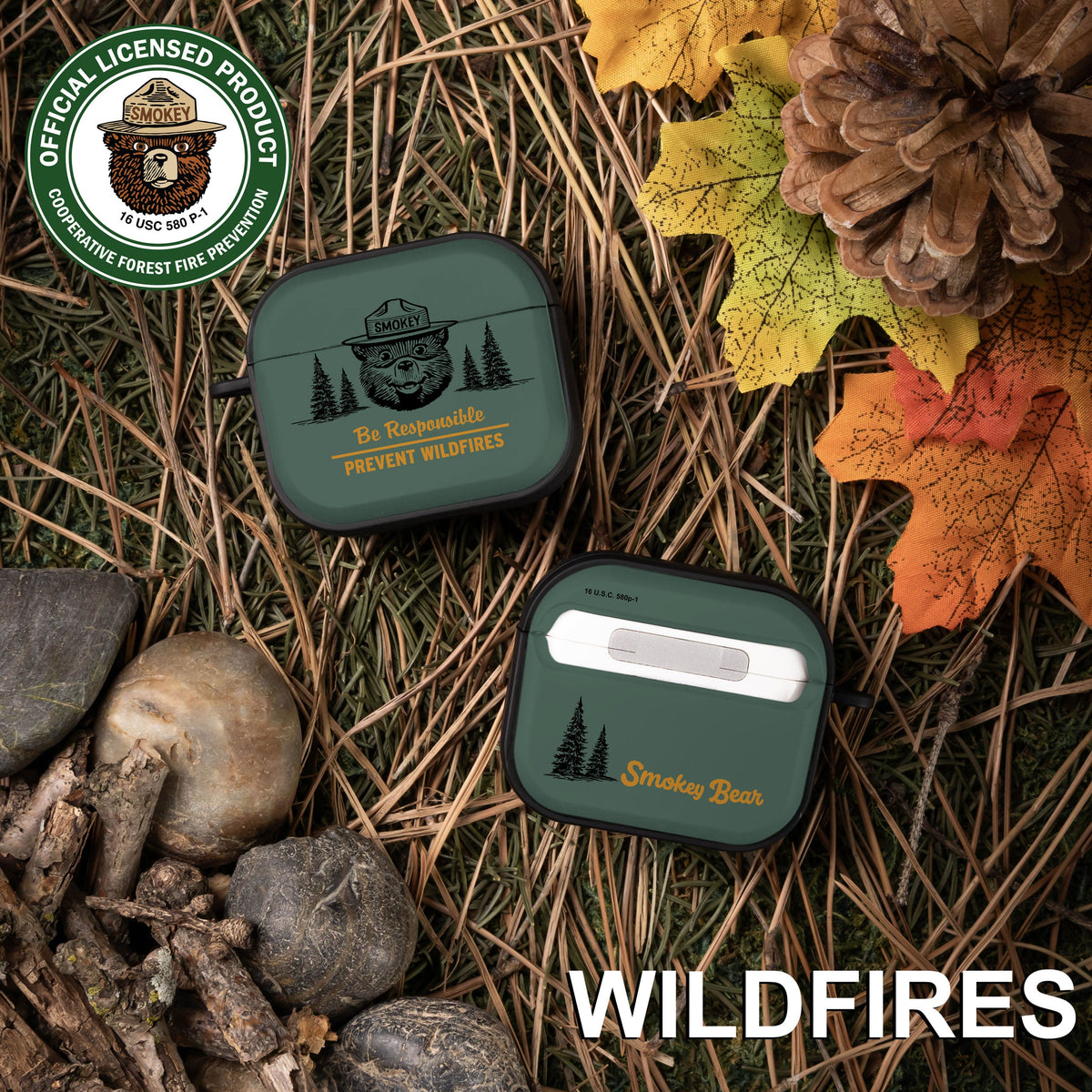 Smokey Bear Classic HDX Apple AirPods Gen 3 Case Cover