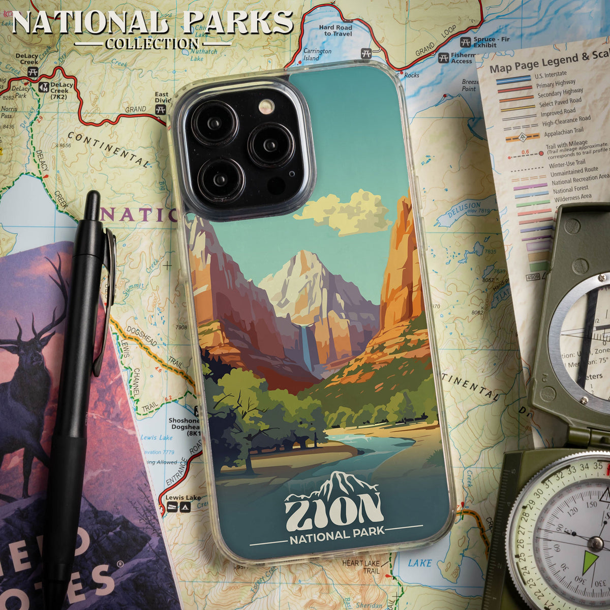 National Parks Zion HD Apple iPhone 14 Series Mag-Safe Phone Case