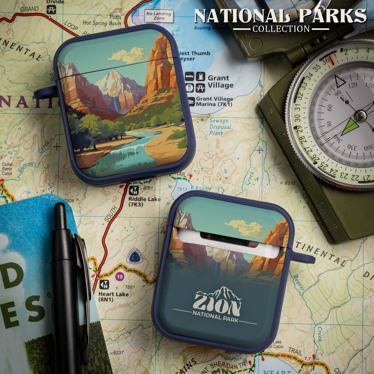 National Parks Zion HDX Apple Airpods Gen 1 & 2 Case Cover