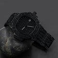 30mm CZ Hip Hop Bling Watch Iced Alloy Bracelet Baguette