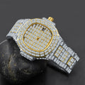 30mm Bling Metal Watch Crystal Bezel Quartz Bracelet
