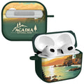 National Parks Acadia HDX Apple Airpods Gen 3 Case Cover - Arleathercraft Acadia