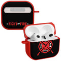 Firefighter HDX Apple AirPods Gen 3 Case Cover - Arleathercraft Axe Shield Red