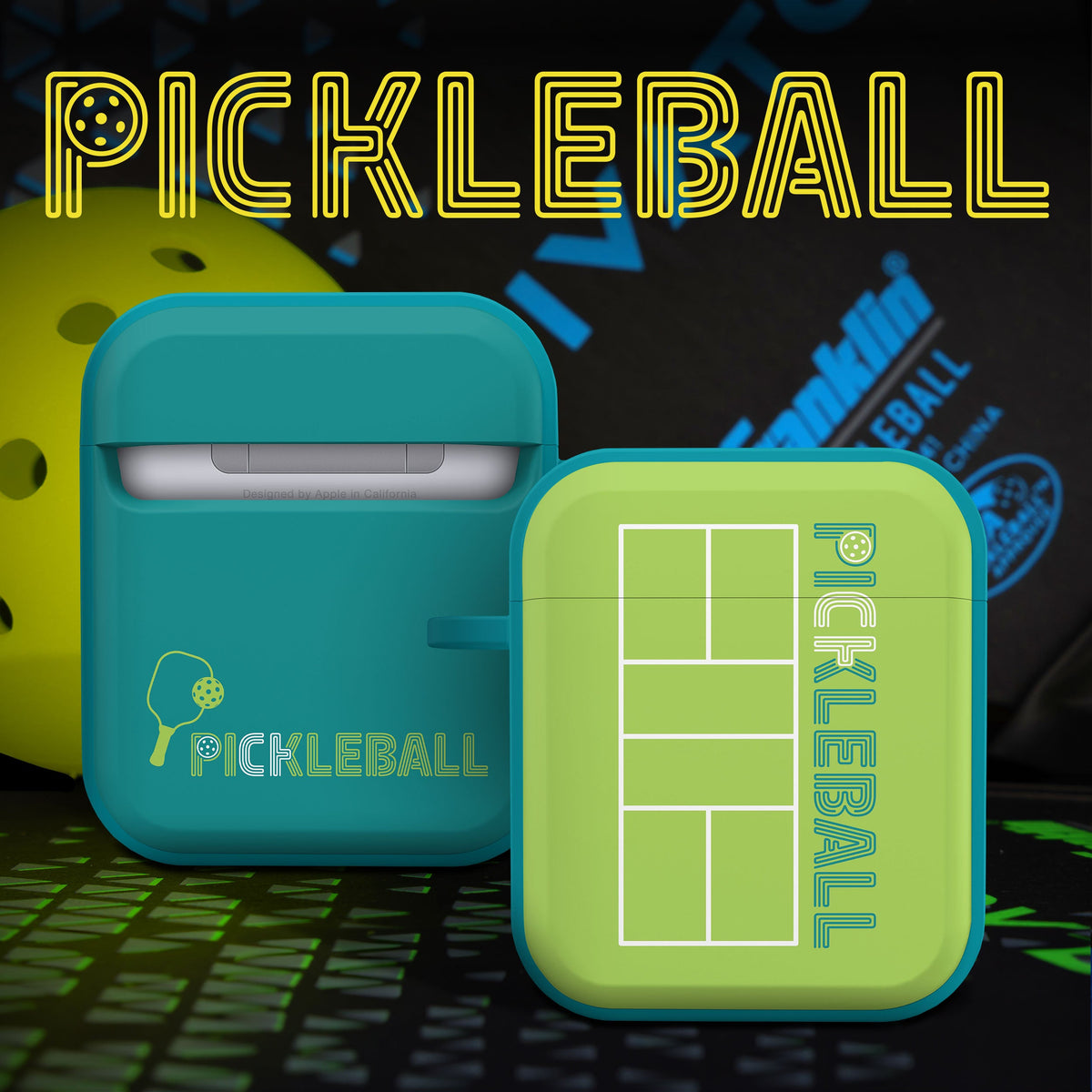 Pickleball HDX Apple AirPods Gen 1 & 2 Case Cover