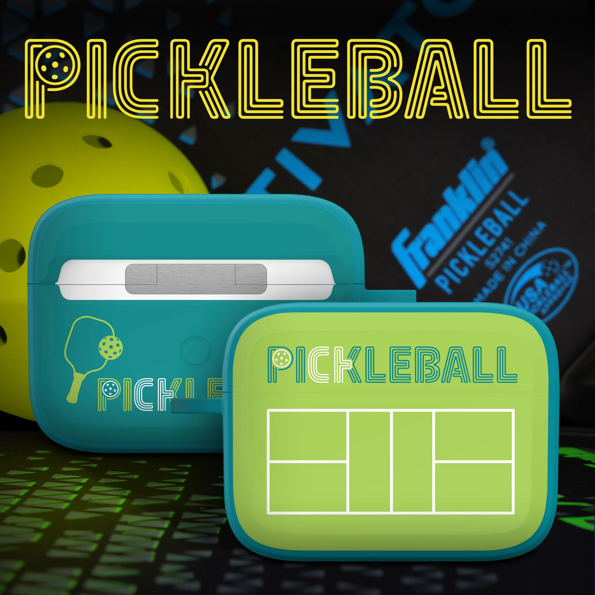 Pickleball HDX Apple AirPods Pro 1 & 2 Case Cover