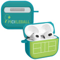 Pickleball HDX Apple AirPods Gen 3 Case Cover - Arleathercraft Ball & Paddle