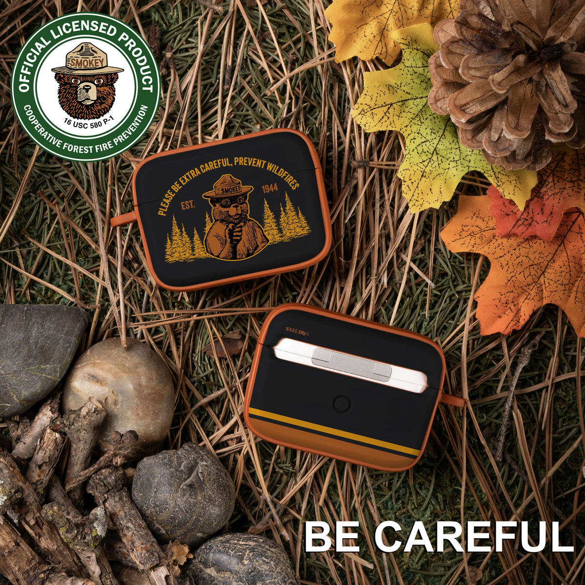 Smokey Bear Classic HDX Apple AirPods Pro 1 & 2 Case Cover