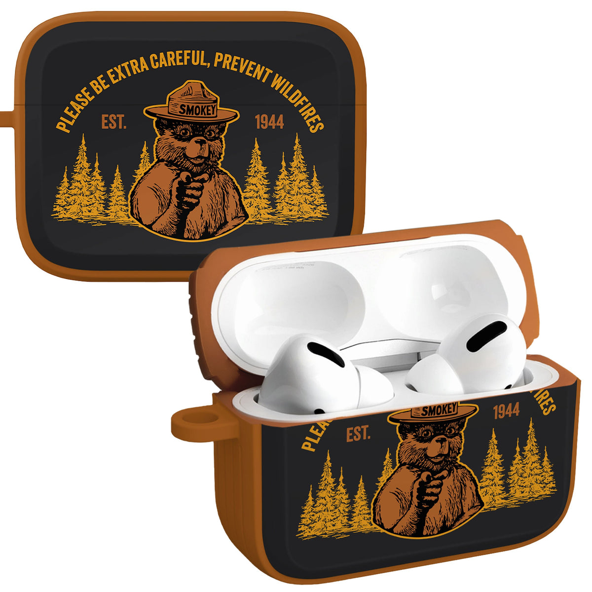 Smokey Bear Classic HDX Apple AirPods Pro 1 & 2 Case Cover