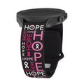 Breast Cancer Awareness HD Watchband for Samsung, Garmin, Fossil, and More - Arleathercraft Hope / 20mm / Short