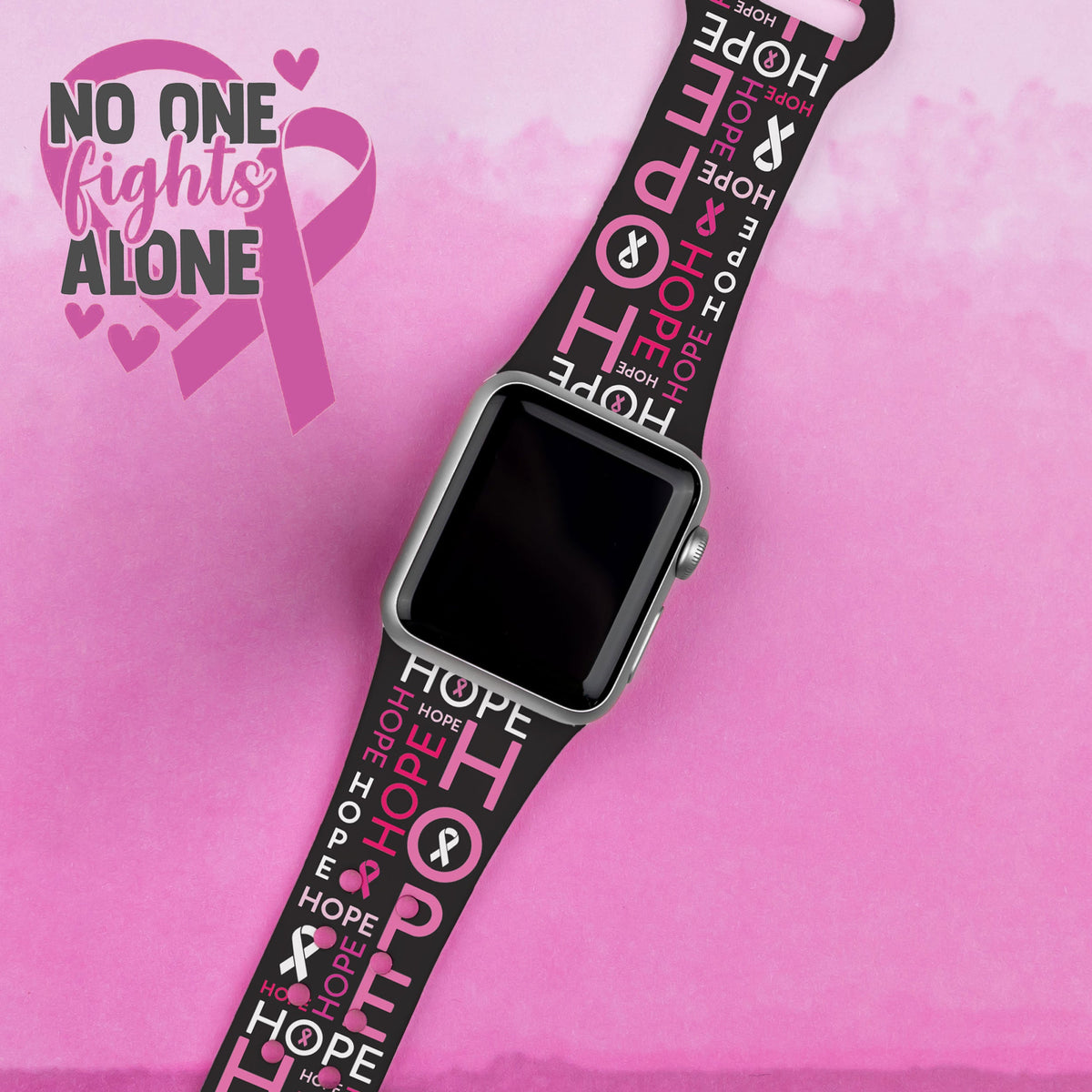 Breast Cancer Awareness HD Apple Watch Band