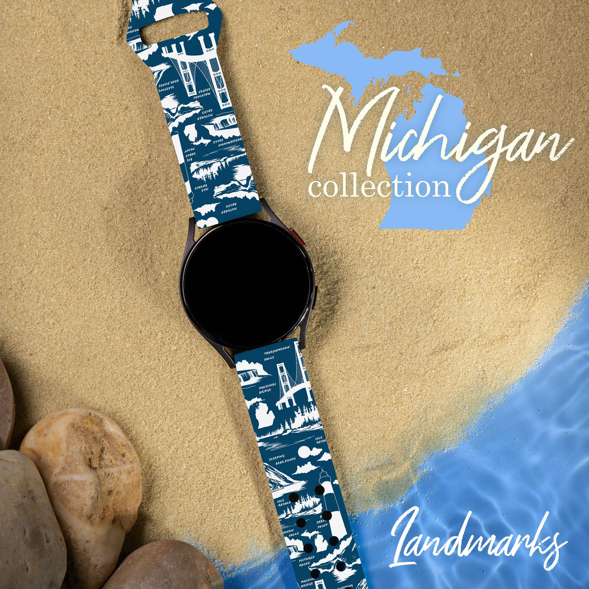 Michigan HD  Watchband for Samsung, Garmin, Fossil, and More