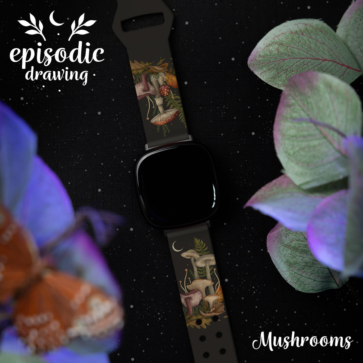 Episodic Drawing Enchanted Collection HD Fitbit Versa 3 & Sense 1 Watch Band