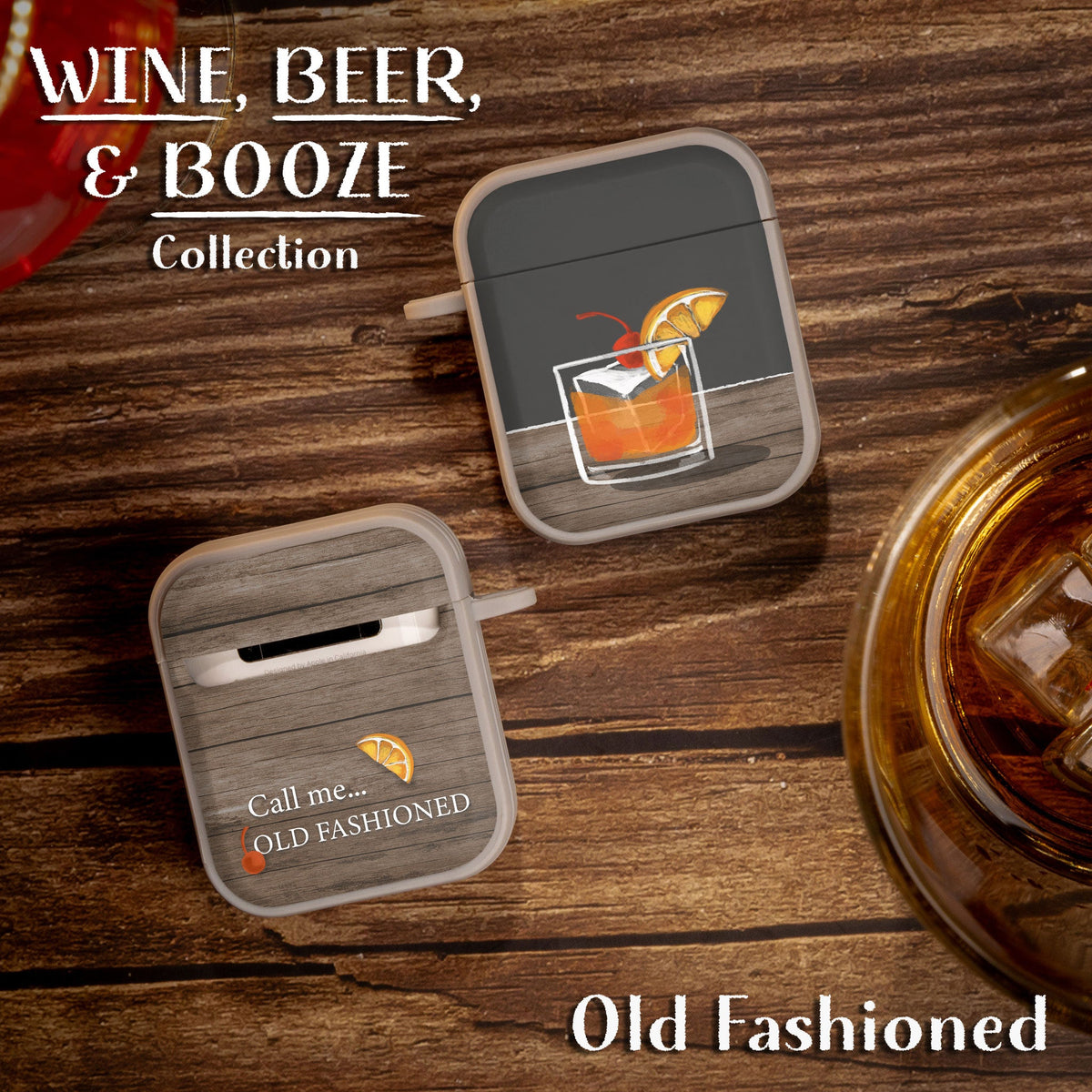 Wine, Beer, & Booze HDX Apple AirPods Gen 1 & 2 Case Cover