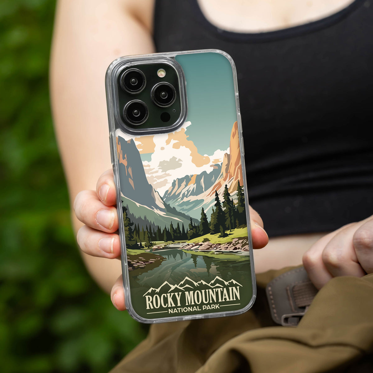 National Parks Rocky Mountain HD Apple iPhone 16 Mag-Safe Phone Case