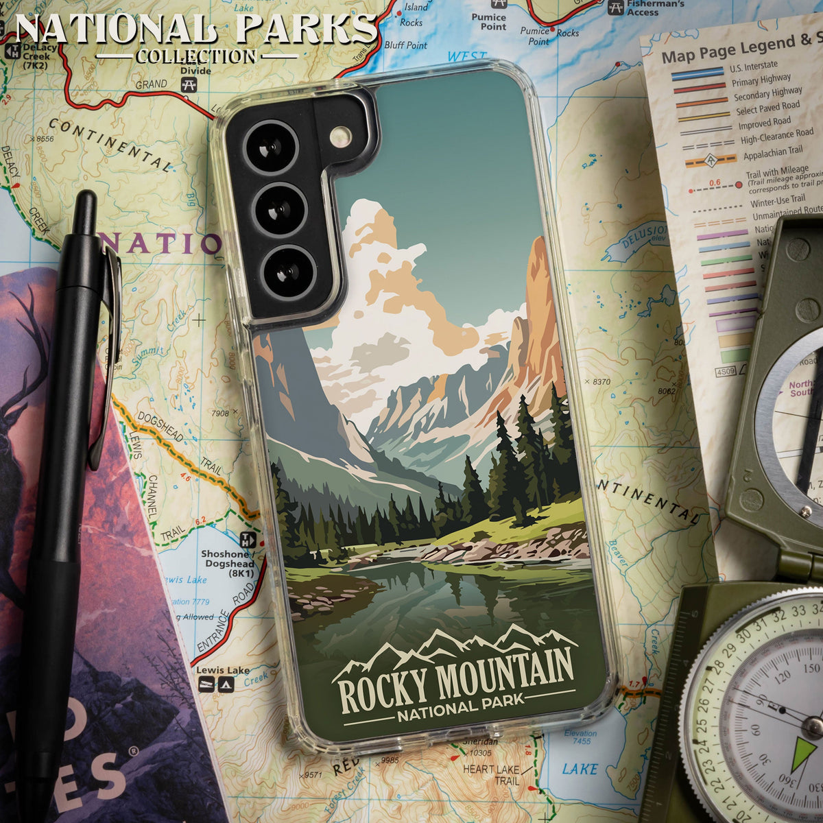 National Parks Rocky Mountain HD Samsung Galaxy S23 Phone Case