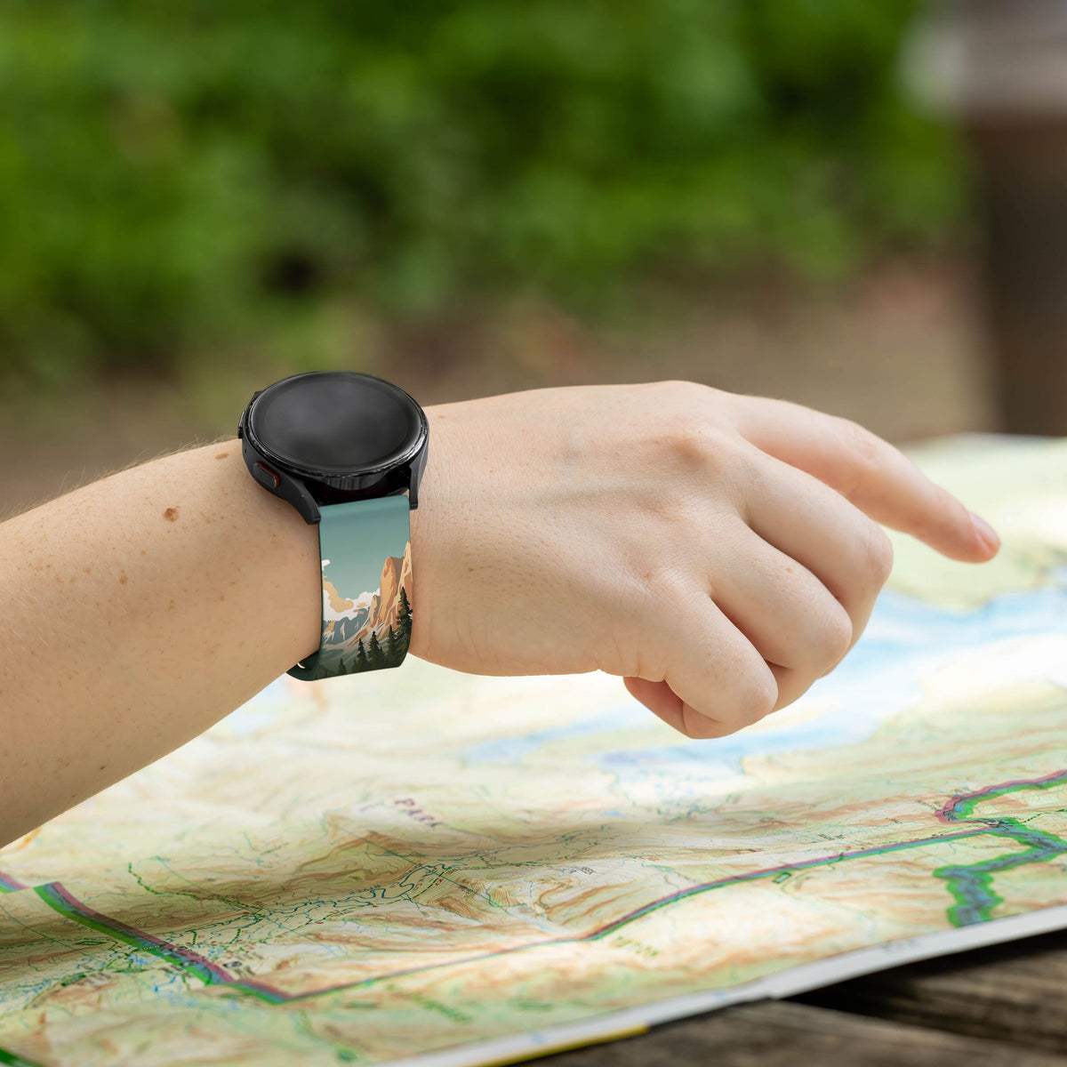 National Parks Rocky Mountain HD  Watchband for Samsung, Garmin, Fossil, and More