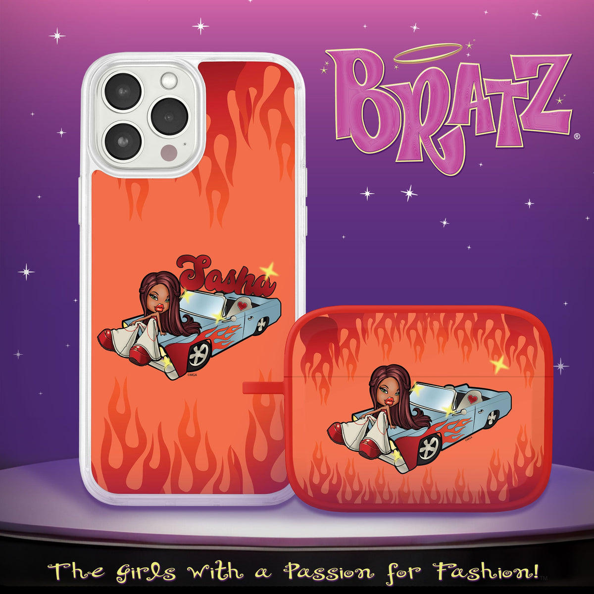 Bratz® Passion For Fashion HD Apple iPhone 12 Mag-Safe Phone Case and AirPods Pro Combo Package