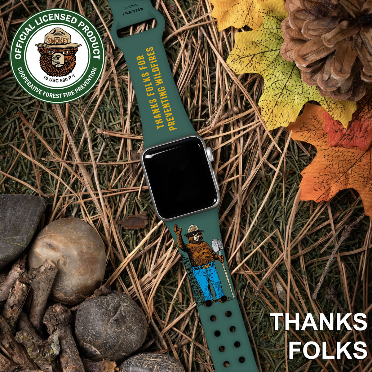 Smokey Bear Classic HD Apple Watch Band