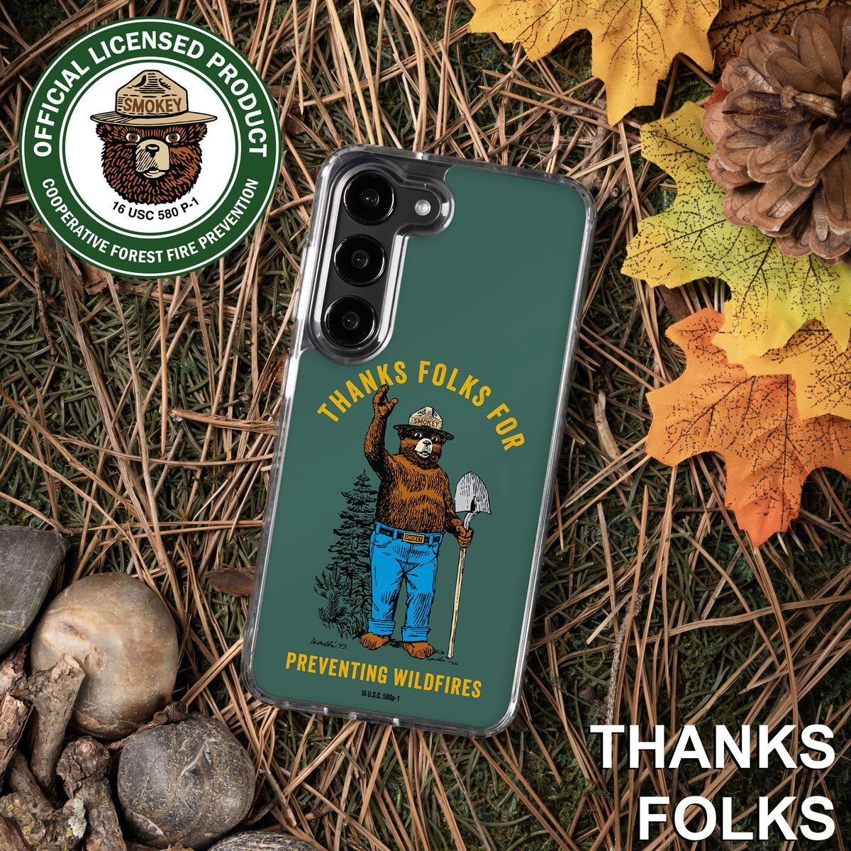 Smokey Bear Classic HD Samsung Galaxy S22 Phone Case
