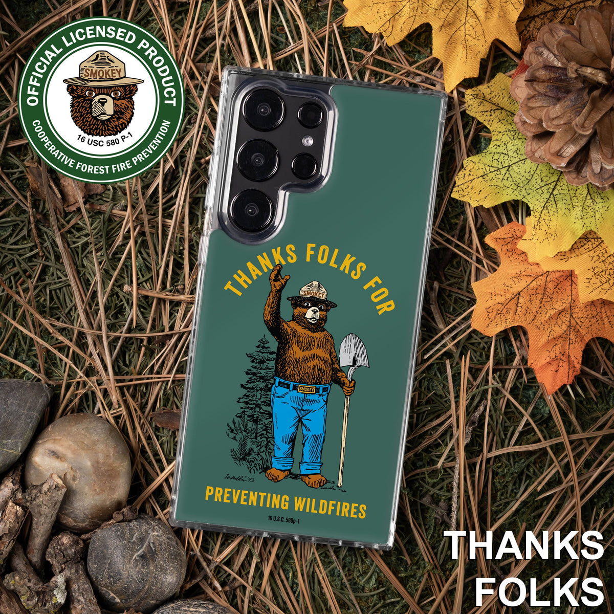 Smokey Bear Classic HD Samsung Galaxy S21 Phone Case