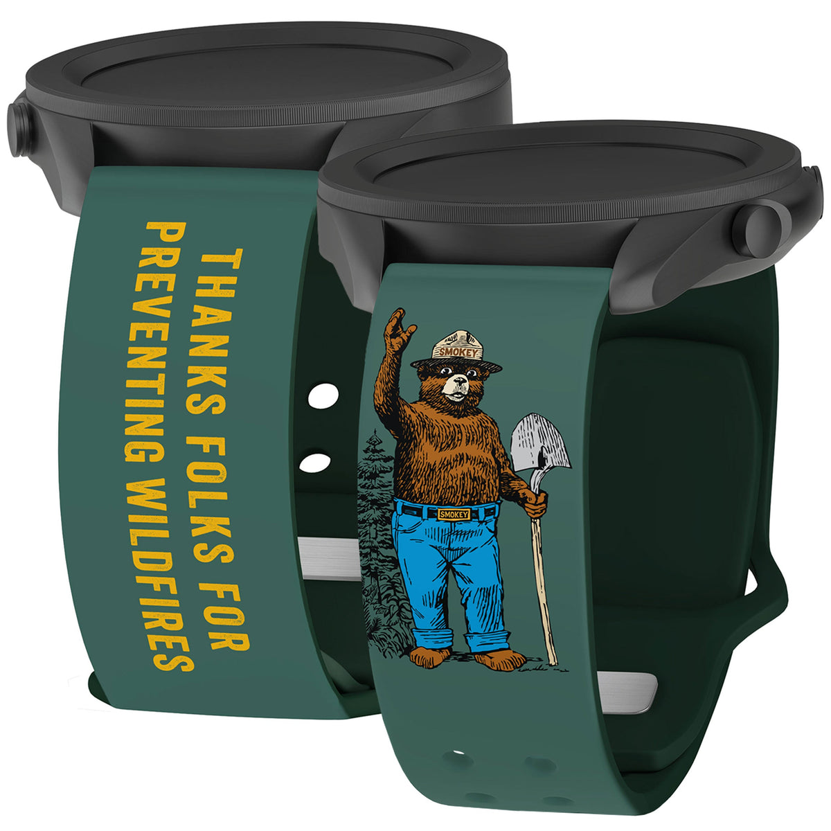 Smokey Bear Classic HD  Watchband for Samsung, Garmin, Fossil, and More