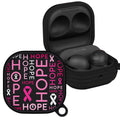 Breast Cancer Awareness HDX Samsung Galaxy Buds Pro & Buds Live Case Cover - Arleathercraft Hope