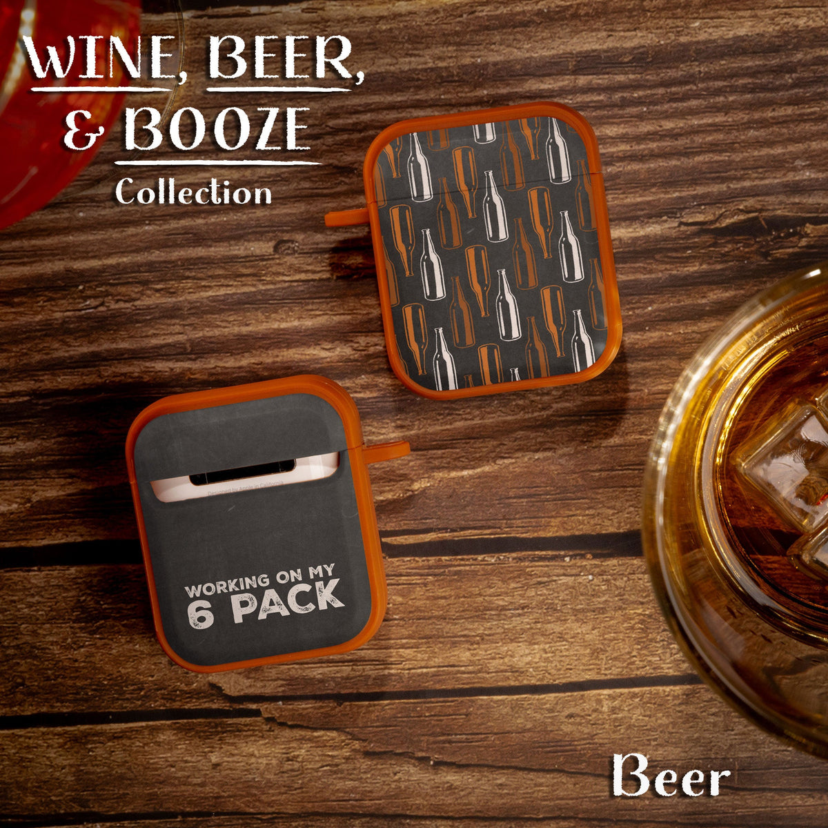 Wine, Beer, & Booze HDX Apple AirPods Gen 1 & 2 Case Cover