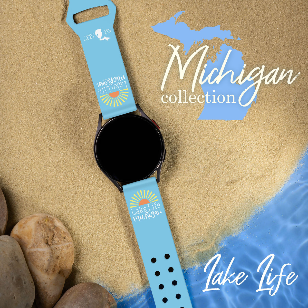 Michigan HD  Watchband for Samsung, Garmin, Fossil, and More