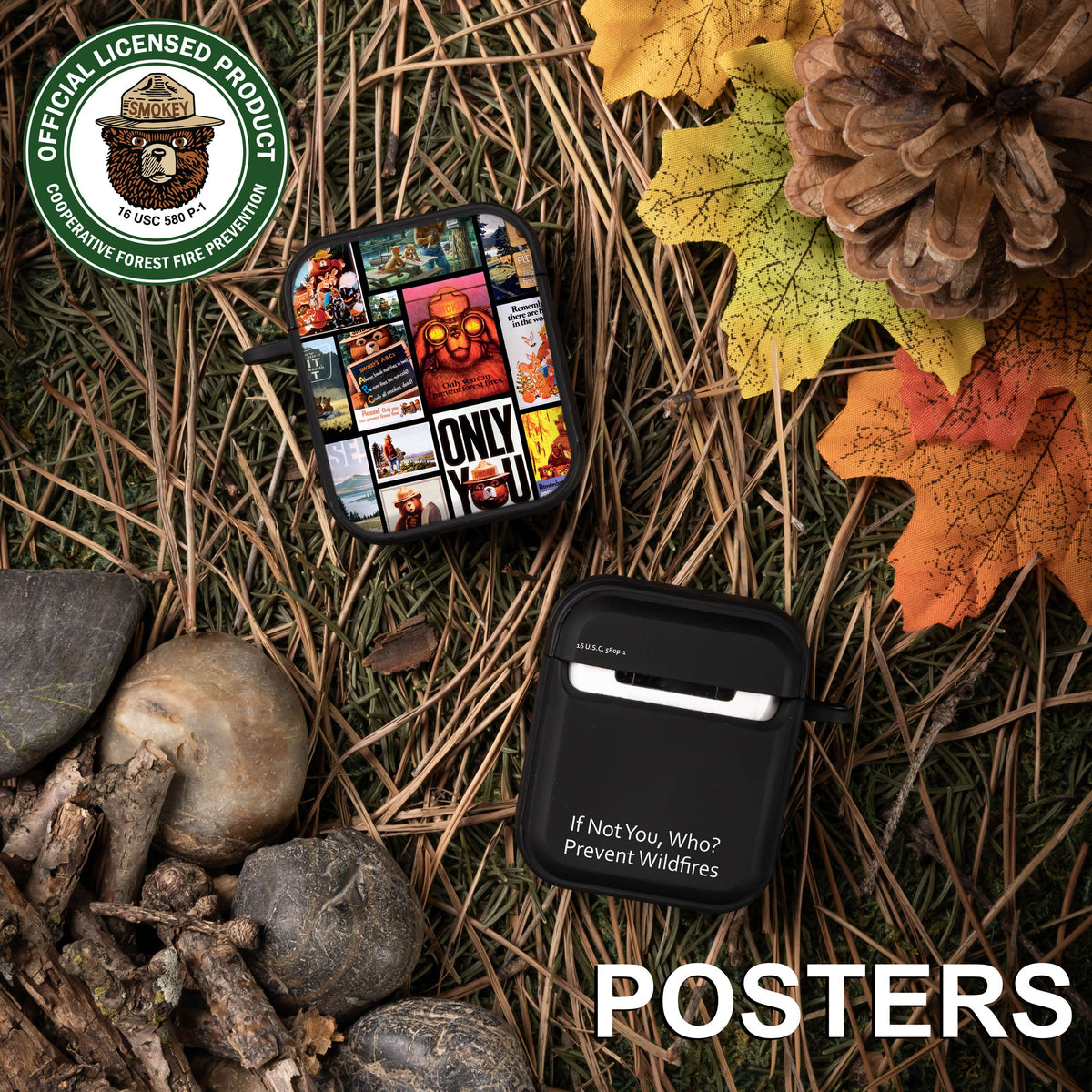 Smokey Bear Classic HDX Apple AirPods Gen 1 & 2 Case Cover