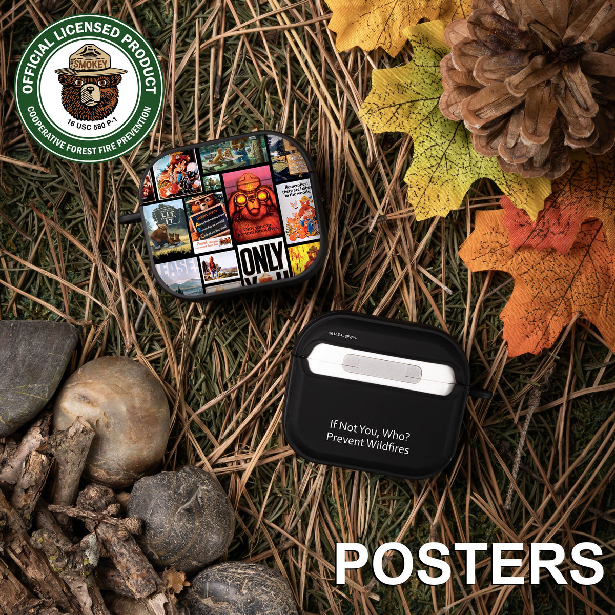 Smokey Bear Classic HDX Apple AirPods Gen 3 Case Cover