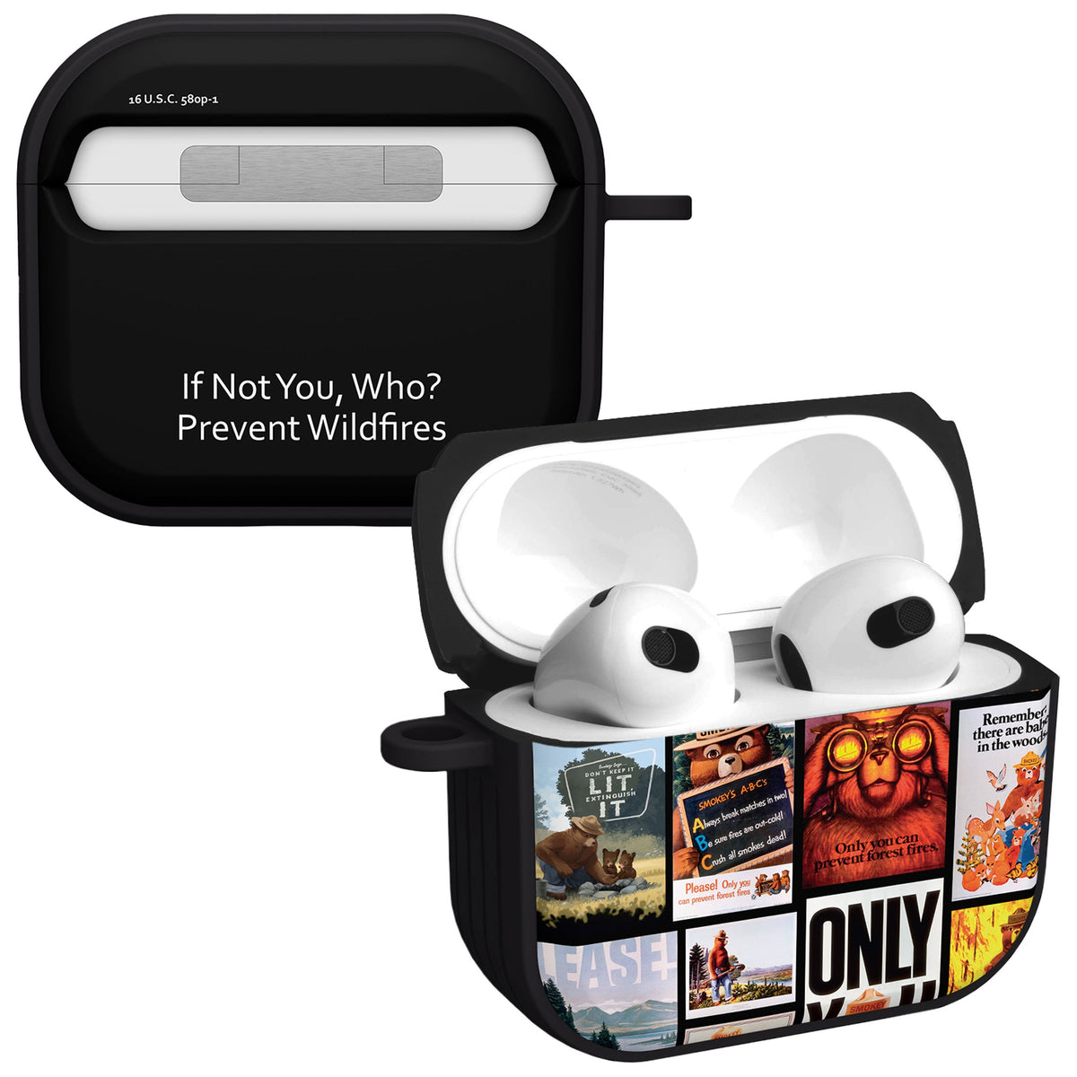 Smokey Bear Classic HDX Apple AirPods Gen 3 Case Cover
