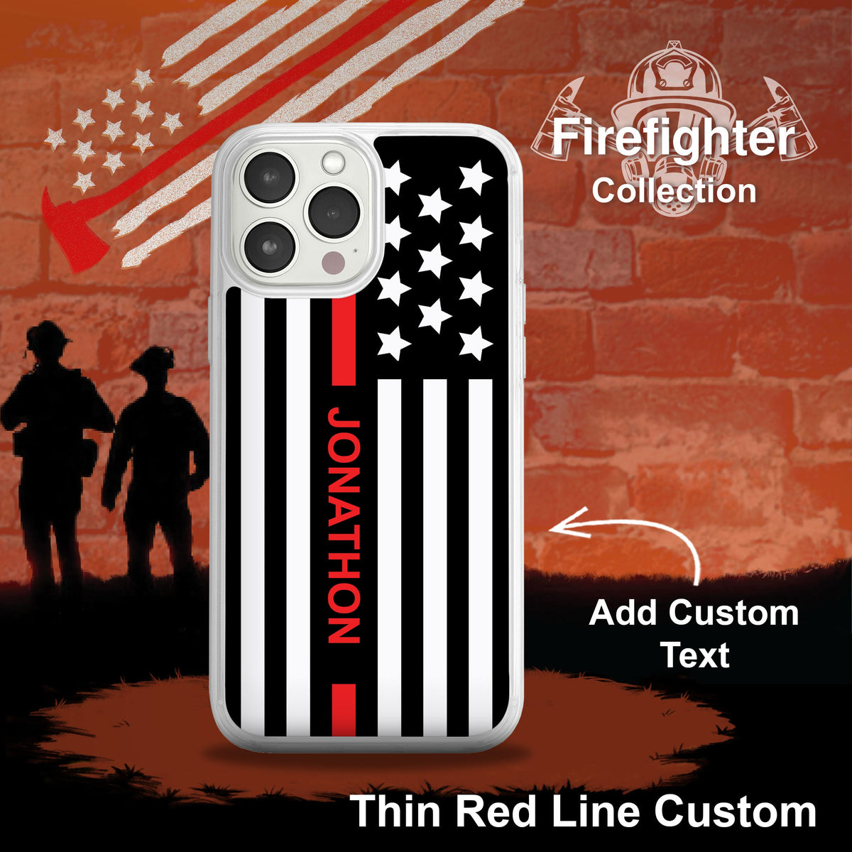 Firefighter HD Apple iPhone 14 Mag-Safe Phone Case