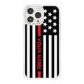 Firefighter HD Apple iPhone 13 Mag-Safe Phone Case - Arleathercraft Thin Red Line Custom / iPhone 13