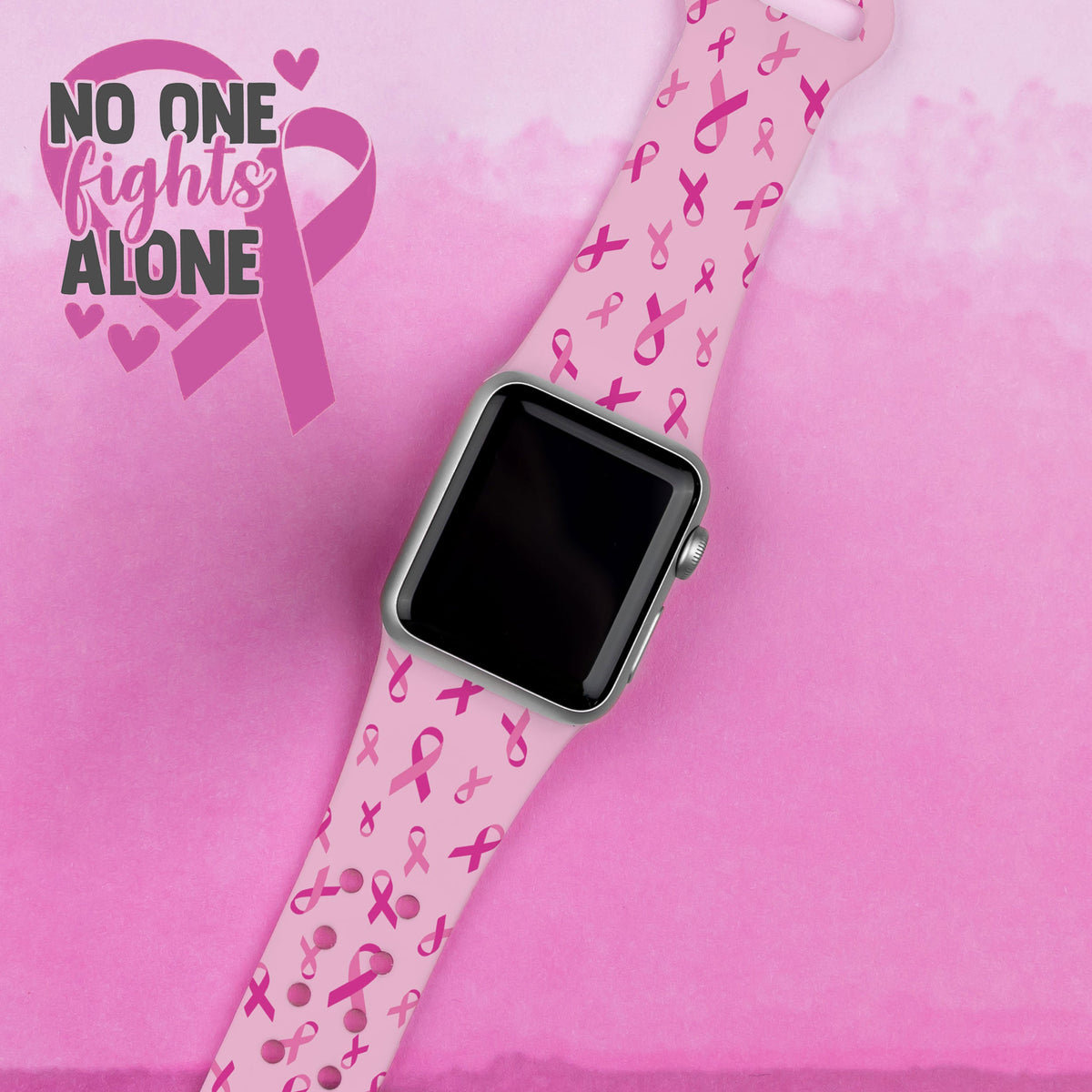 Breast Cancer Awareness HD Apple Watch Band