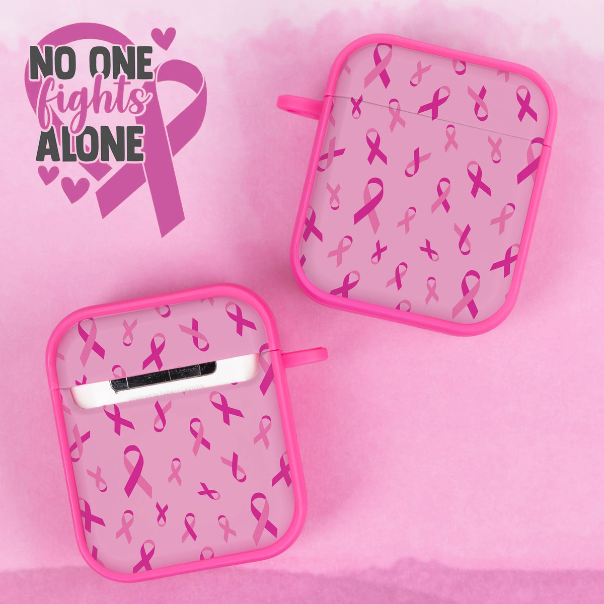 Breast Cancer Awareness HDX Apple AirPods Gen 1 & 2 Case Cover