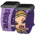 Bratz® Passion For Fashion HD Apple Watch Band - Arleathercraft Yasmin / 42/44/45/49mm(46mm Series 10) / Short