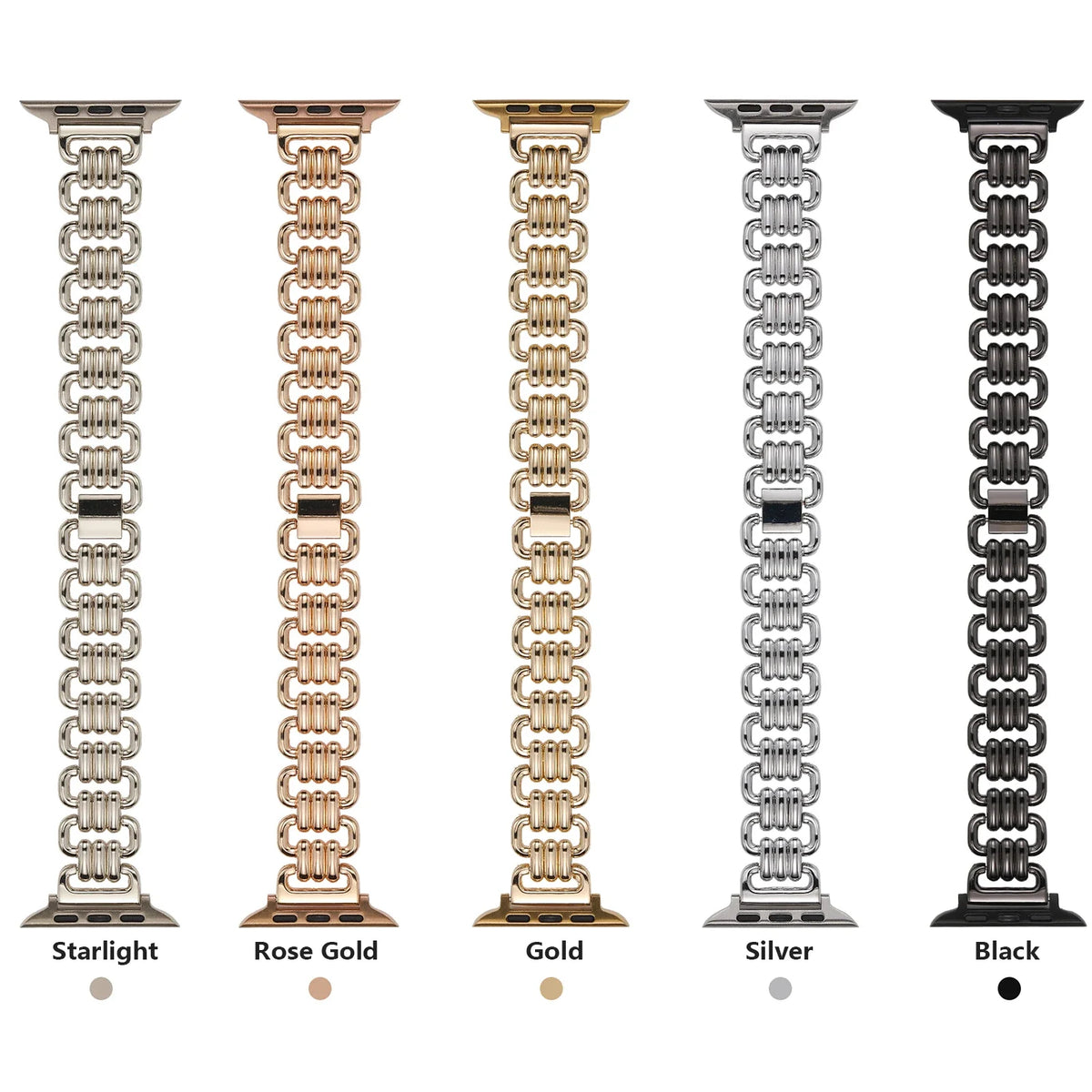 Stainless Steel Apple Watch Strap Series 10/9/8/7/6/5/4/ SE / Ultra 8 1/2