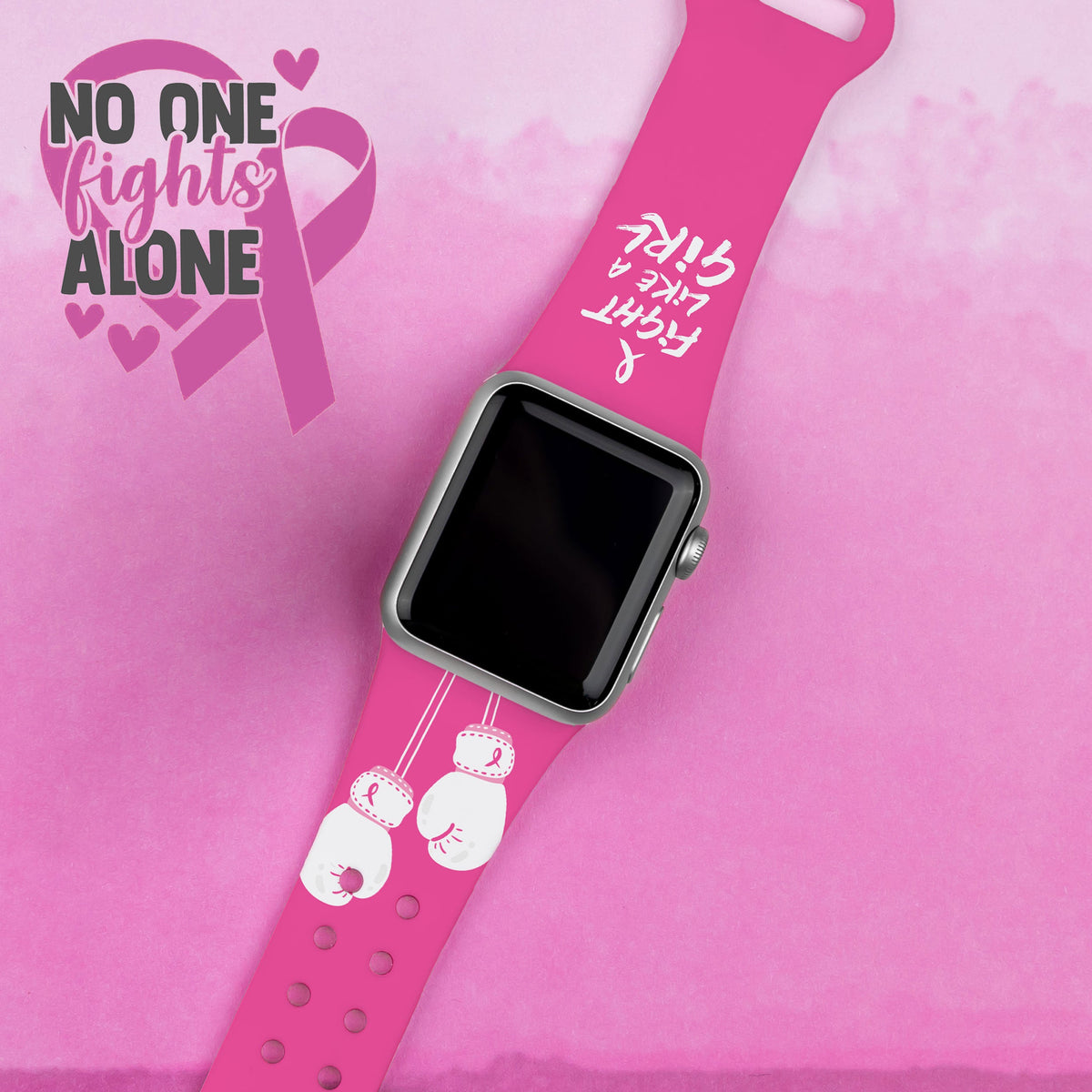 Breast Cancer Awareness HD Apple Watch Band
