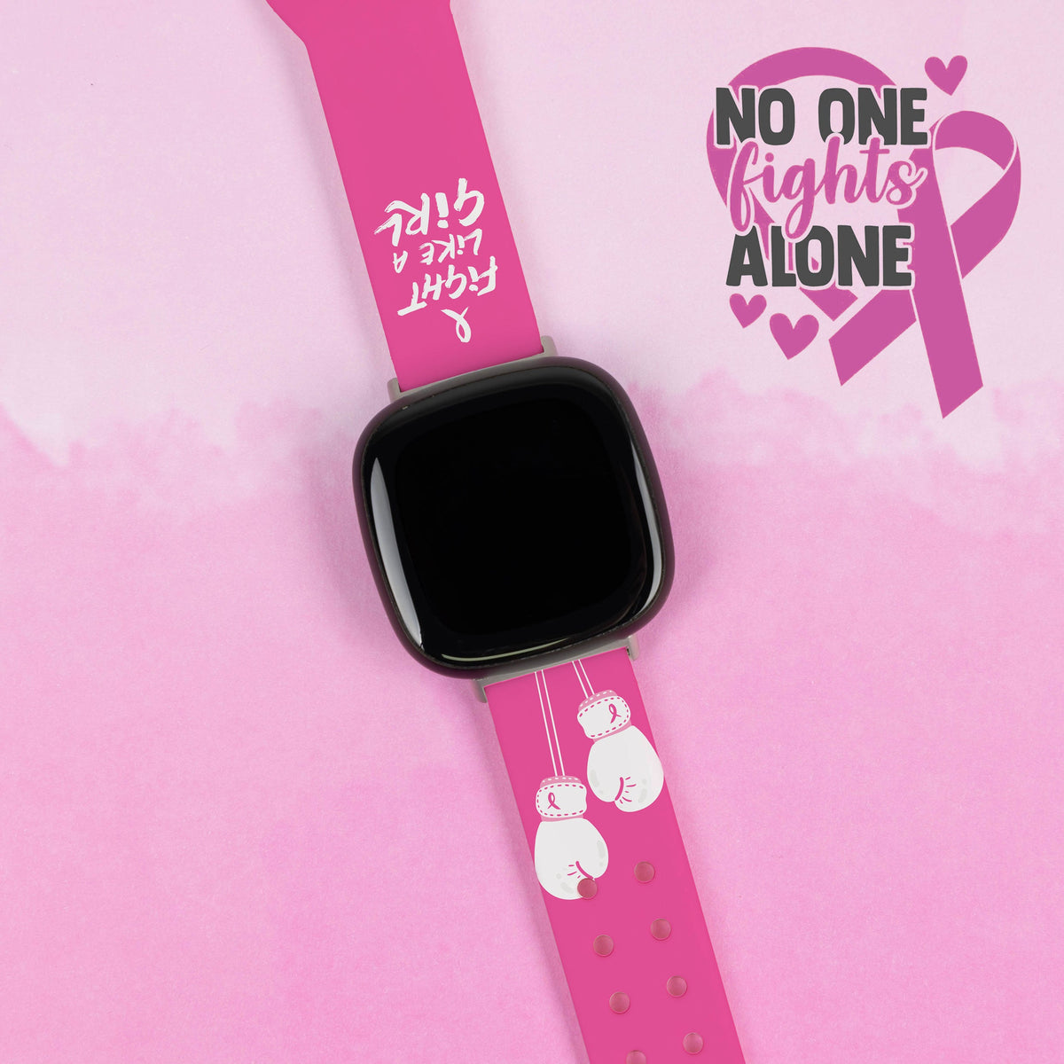 Breast Cancer Awareness HD Fitbit Versa 3 & Sense 1 Watch Band