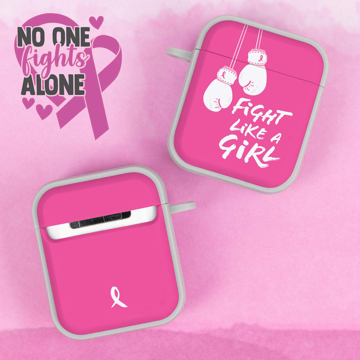 Breast Cancer Awareness HDX Apple AirPods Gen 1 & 2 Case Cover