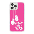 Breast Cancer Awareness HD Apple iPhone 15 Series Phone Case - Arleathercraft Fight Like A Girl / iPhone 15 Pro Max
